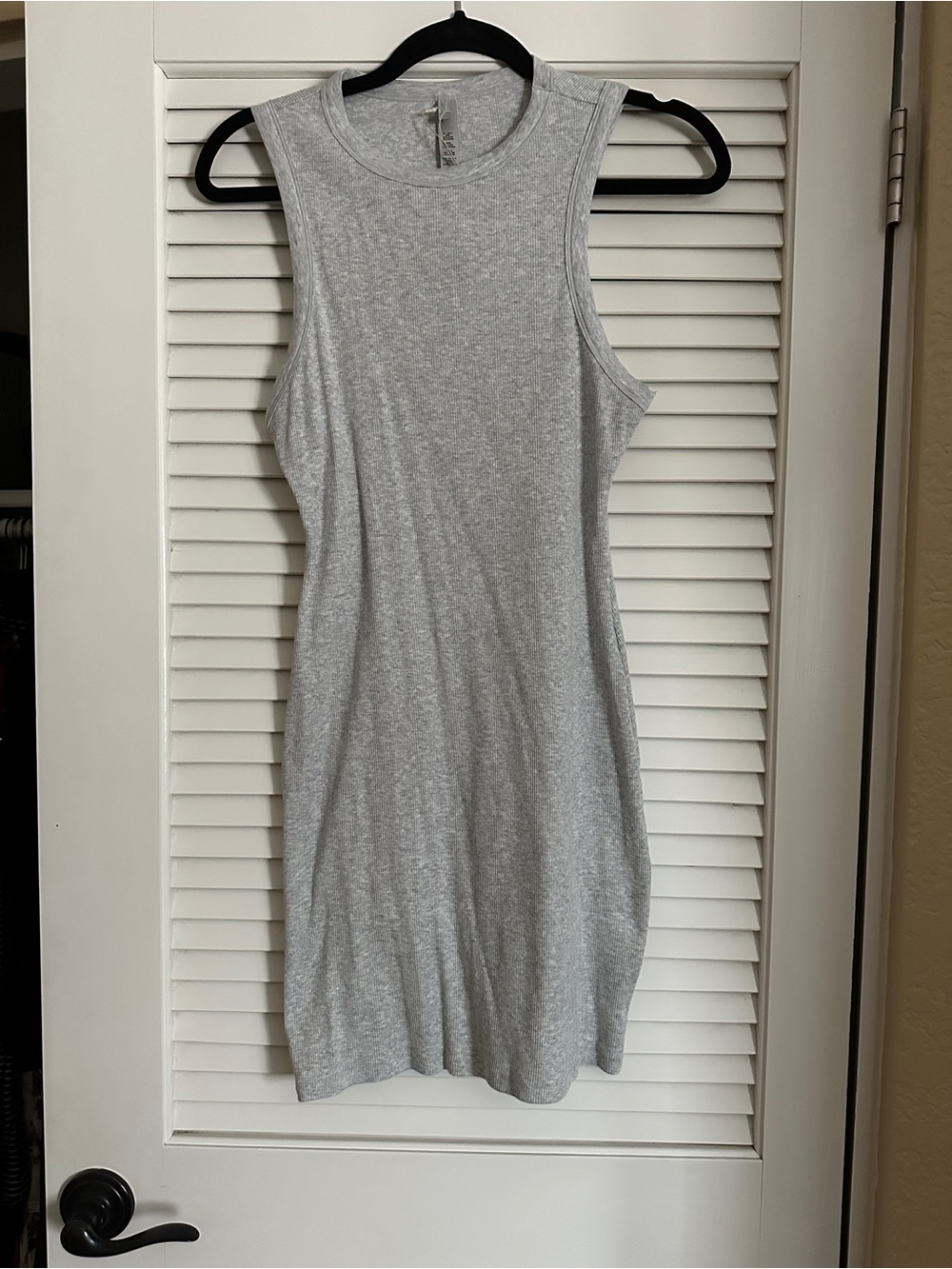 SKIMS Light Heather Gray Sleeveless Tank Dress